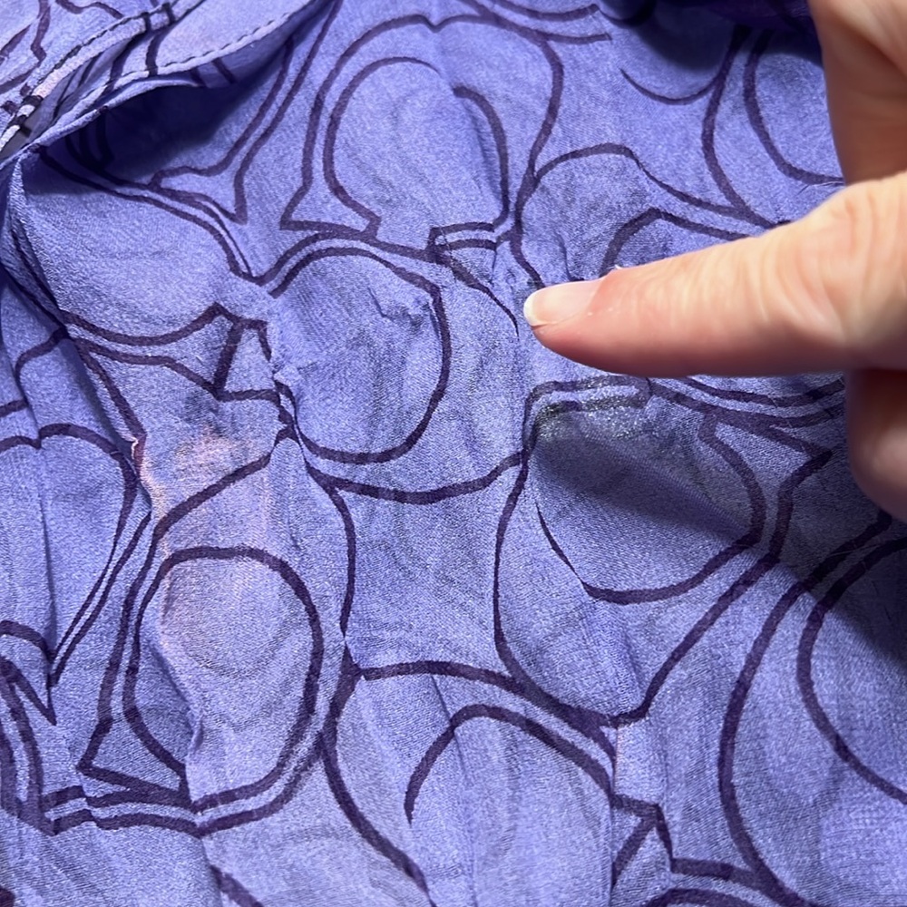 Purple ombré coach scarf - small pull shown in picture - Picture 3 of 3